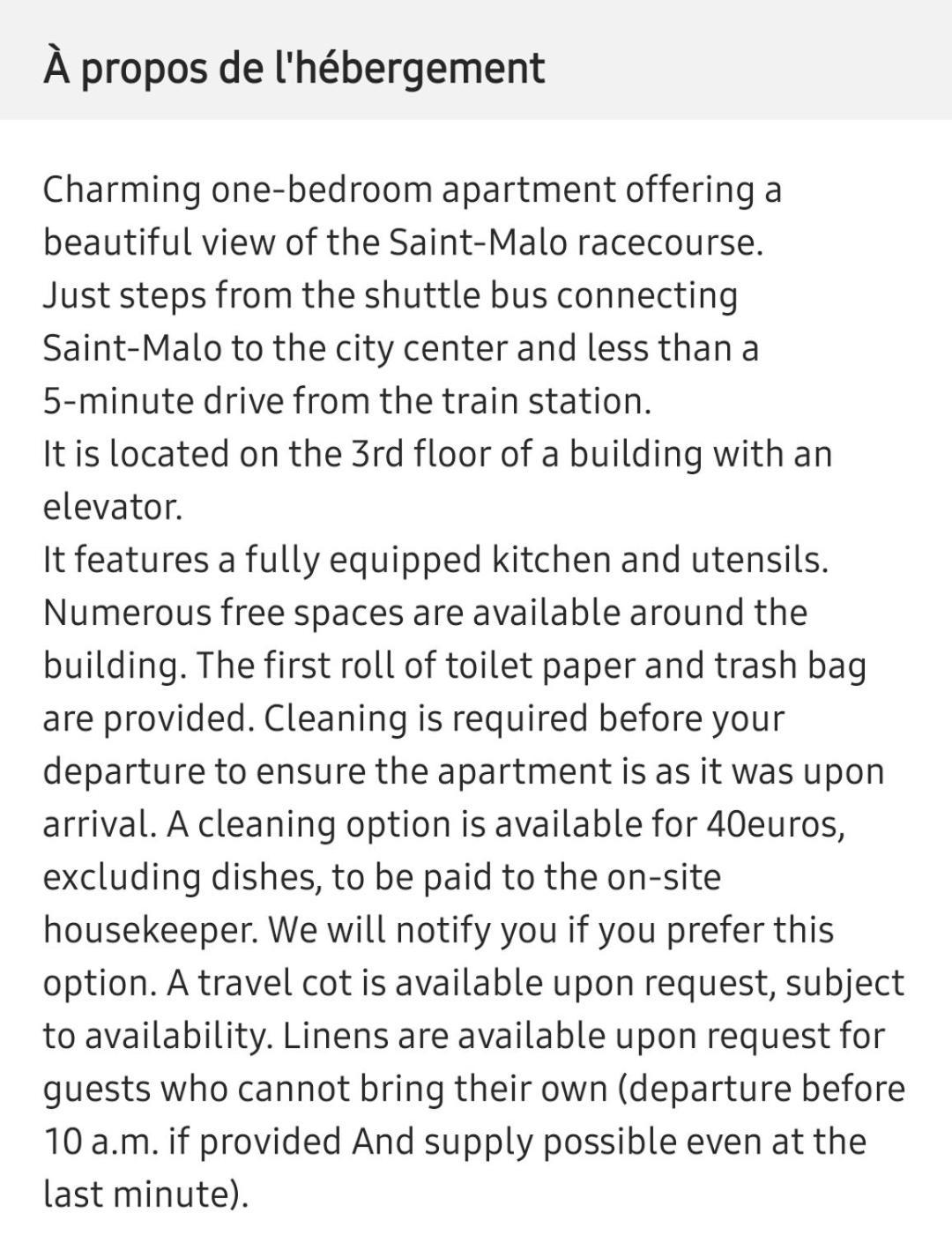 Apartment T2 Lumineux Avec Balcon Saint-Malo